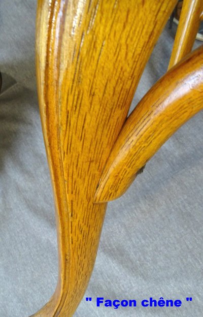 Fauteuil de bureau Bentwwod ,1905 par KOHN N°713 - no Thonet  -