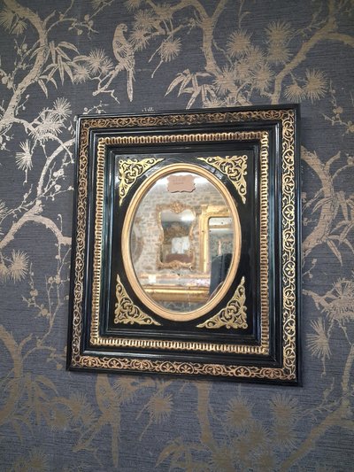 Mirror Napoleon III period 45 x 39
