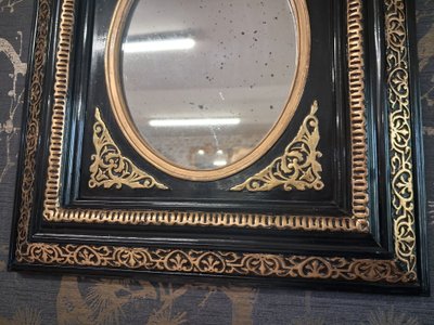Mirror Napoleon III period 45 x 39