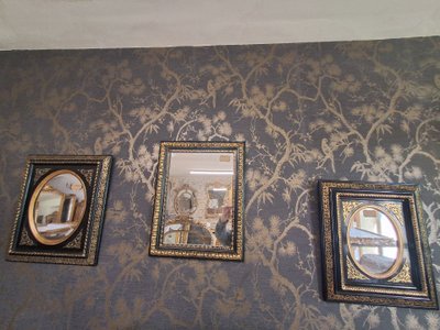 Napoleon III period mirror 72x 62 cm
