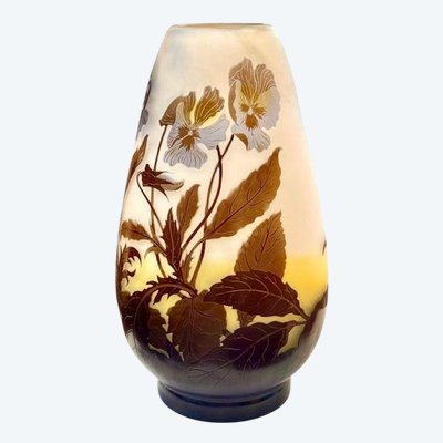 Emile Gallé  Vase "Aux Pensées"