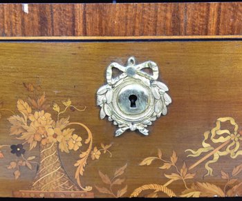 Commode De Style Transition Marquetée Bois De Rose XIXème