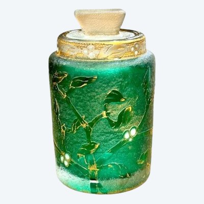 Daum Nancy flacon Art Nouveau "Au Gui"