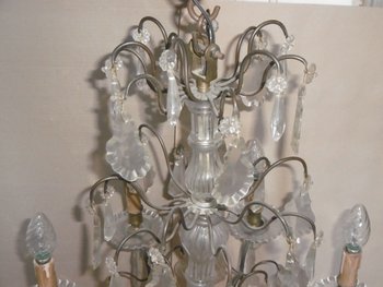 Lampadario in cristallo Luigi XV