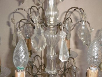 Lampadario in cristallo Luigi XV