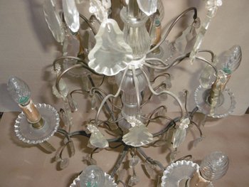 Lampadario in cristallo Luigi XV
