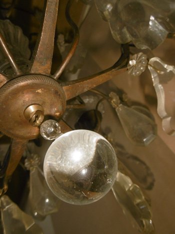 Lampadario in cristallo Luigi XV