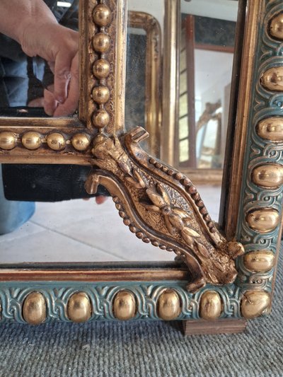 Louis Philippe period mirror with pediment 144x83