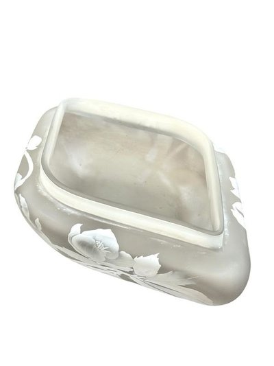 Daum Nancy Art Nouveau "Roses De Noel" planter
