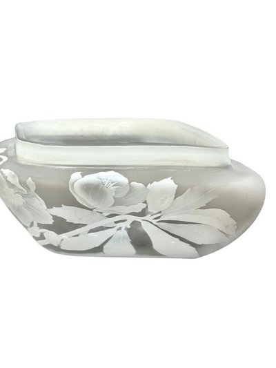 Daum Nancy Art Nouveau "Roses De Noel" planter