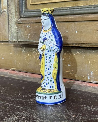 Sainte Marie in Quimper earthenware late 19th century