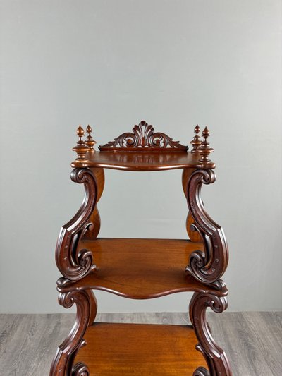 Regal aus geschnitzter Eiche, 19. Jahrhundert