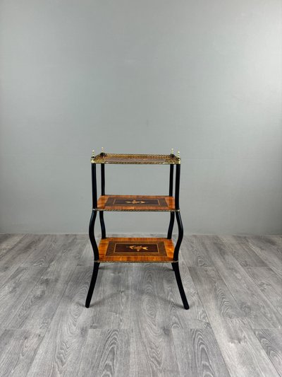 Scaffale intarsiato, stile Napoleone III, XIX secolo