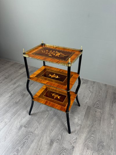 Scaffale intarsiato, stile Napoleone III, XIX secolo