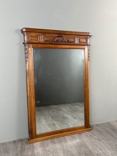 Miroir en bois sculpté, fin XIXe / début XXe siècle