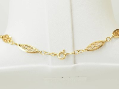 Collana in filigrana d'oro giallo 18 carati