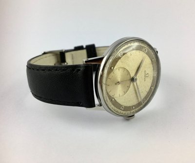 Omega Uhr Von 1955, Mechanisch, Stahl Auf Leder