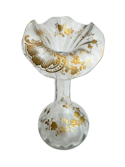 Baccarat - Jugendstil-Vase Modell Jack in the Pulpit.