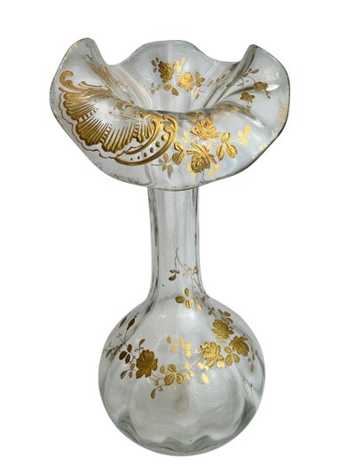 Baccarat - Jugendstil-Vase Modell Jack in the Pulpit.