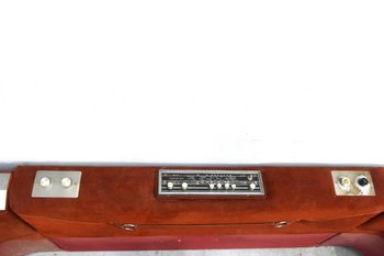 Kopfteil Aus Nubuk Und Leder Integriertes Radio Mit Kopfteil 1970er Jahre