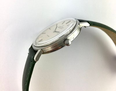 Universal Genève White Shadow Date Automatic 1970 Steel On Leather Watch