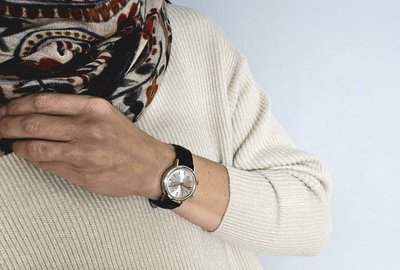 Uhr Wakmann Mechanisch Klingel Wecker 50er Jahre Stahl Auf Leder