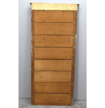 Trumeau De Style Louis XVI En Bois Et Stuc Doré Médaillon Gravure
