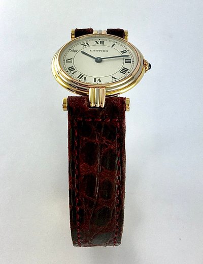 Cartier Vendôme 3 Golduhr, 2015, Quarz, Komplettset mit Box und Papieren