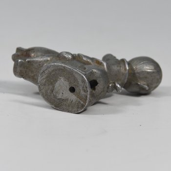 Jeannot Child Mascot On His Pig Radiator Cap 1930 Aluminum