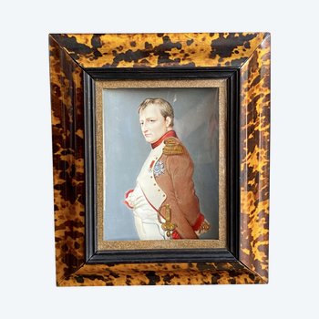 DUMONT François (1751-1831) Napoleon Bonaparte Miniature on ivory