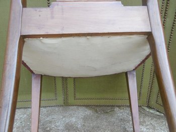 Série de dix chaises acajou massif