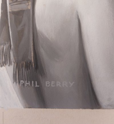Phil BERRY - Mario Conquest - gouache on card -
