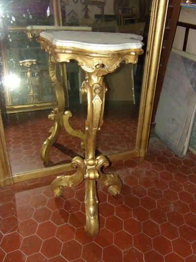 Console originale,  En Bois Doré, époque 19ème.