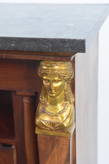 Secrétaire Acajou Flammées époque Empire Retour d'Égypte