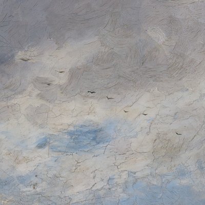 Peinture à l'huile sur toile, paysage fluvial, signée J. Paulman, fin du XIXe siècle