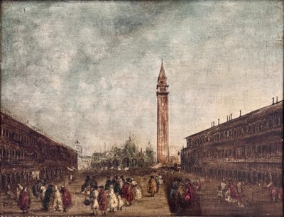 Carnevale di Venezia - Olio su rame - Piazza San Marco