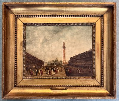 Carnevale di Venezia - Olio su rame - Piazza San Marco