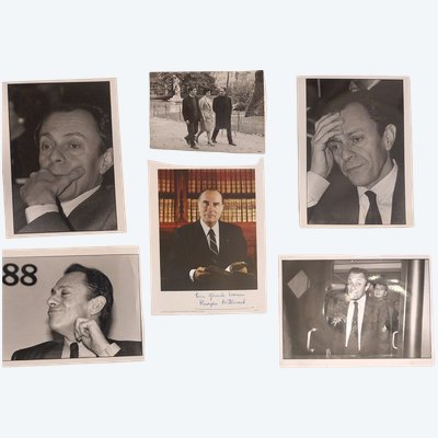 Socialismo - François Mitterrand - Michel Rocard - Fotografie - Autografo