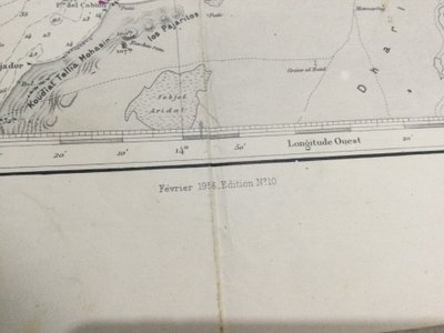 Grande carte marine « Côtes Ouest d’Afrique »