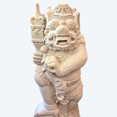 Steinskulptur, die den Helden Hanuman darstellt, 20. Jahrhundert