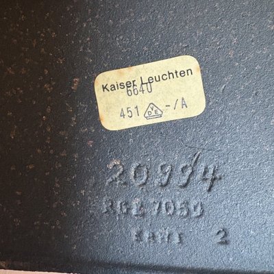 Kaiser Leutchen Edition Lampe, ca. 1960