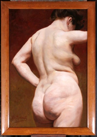 Paul-Henri RIMBOUT, Femme nue, tableau, vers 1900-10 académie Belgique