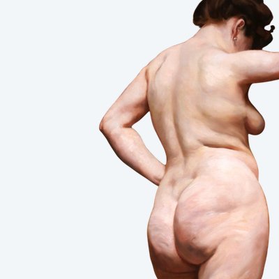 Paul-Henri RIMBOUT, Femme nue, tableau, vers 1900-10 académie Belgique