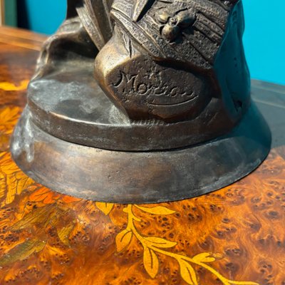 Antike Bronzeskulptur „Apollo“ von Moreau, Frankreich, 19. Jahrhundert. Höhe: 60 cm