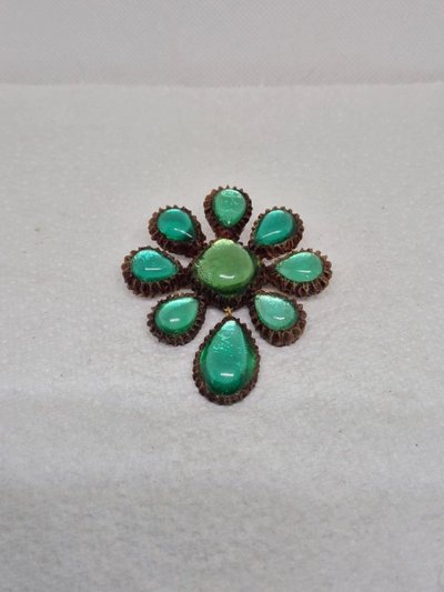 Antique talosel brooch by Monique Védié / (student of Line Vautrin) - 1960s