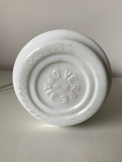 Vintage lamp base in white opaline glass – 1950s/60s