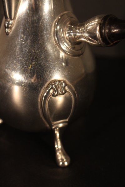 Small silver teapot