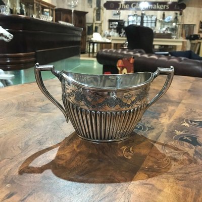 English silver-plated metal tea service