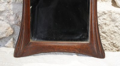 Miroir en chêne massif Art Nouveau vers 1900