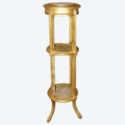 Tavolino del XIX secolo in legno dorato.